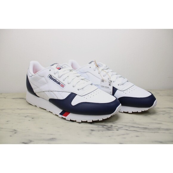 Reebok Other - Reebok Classic Leather Sneakers Men's White Red Navy (US 10) NEW - IE2585